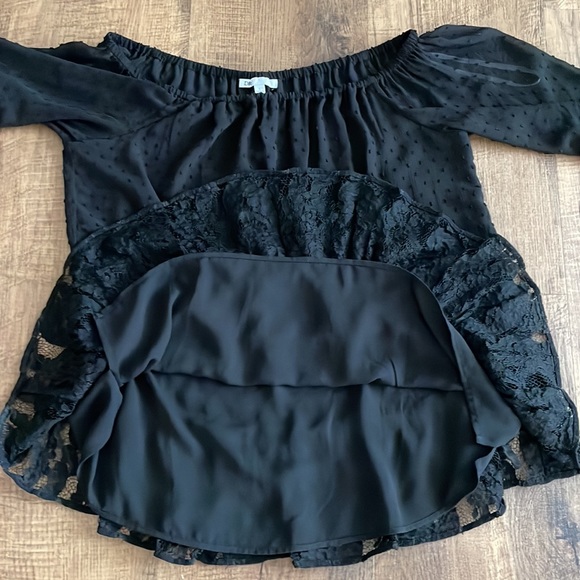 DR2 Nordstrom Black off the shoulder multi way wear Top size Large ECU - Picture 7 of 13